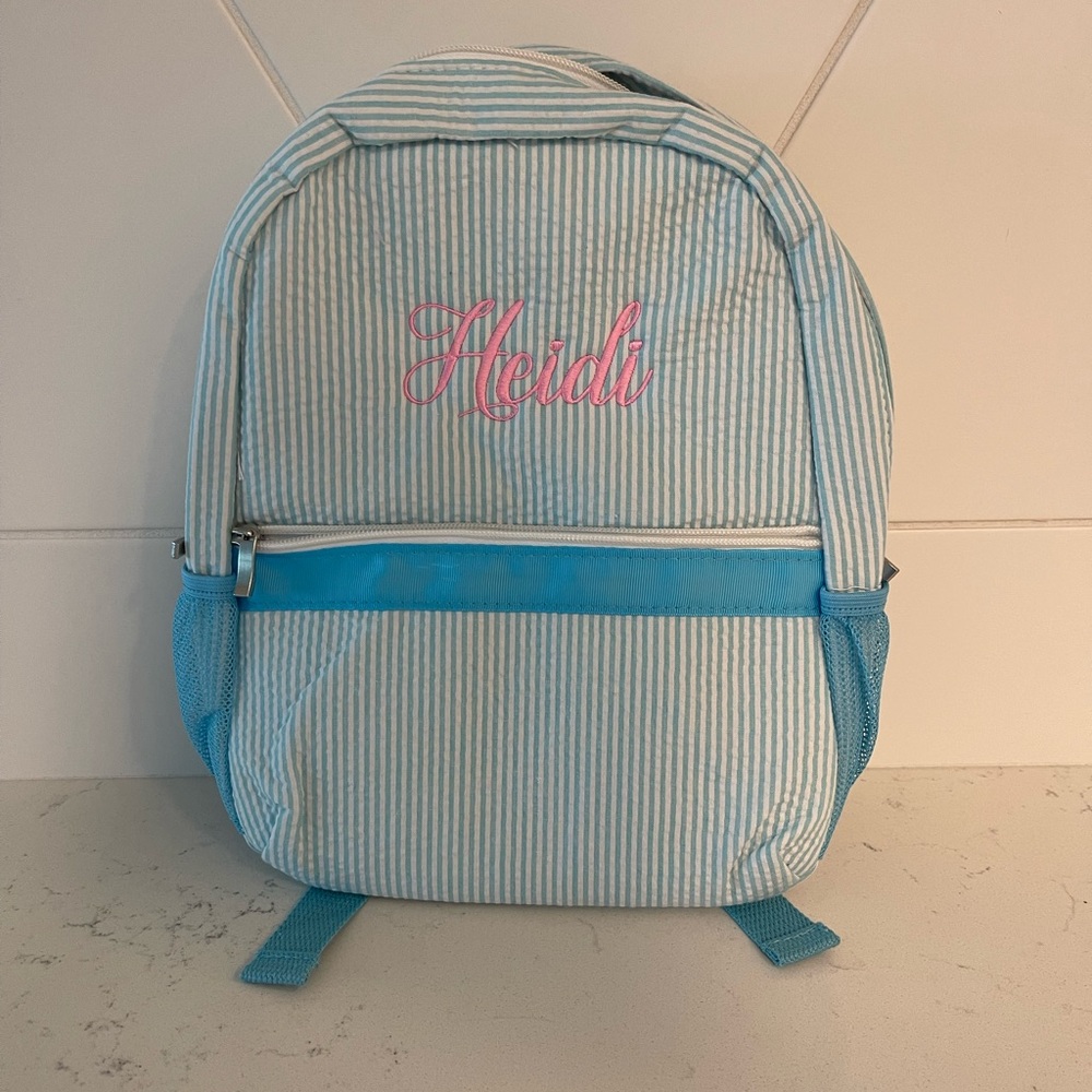 Heidi Monogrammed backpack
